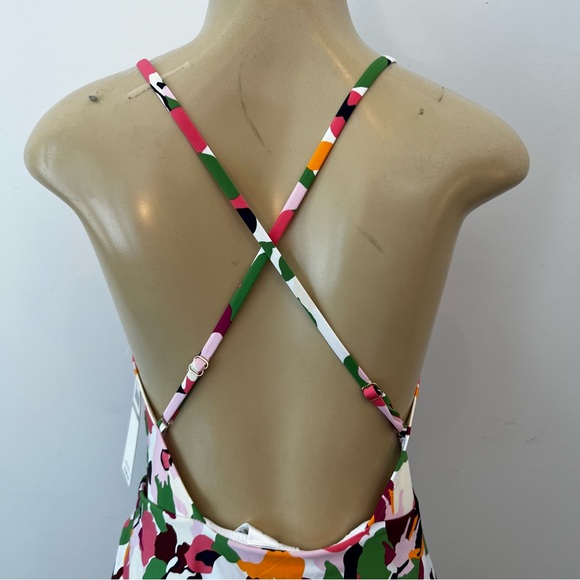 New Anne Cole One Piece Skirted Swimsuit Sz 12 Skirt Floral Maillot NWT - Picture 7 of 11